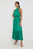 Сукня Morgan колір зелений maxi розкльошена (3416444)