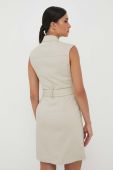 Сукня Morgan колір бежевий mini облягаюча (3416449)