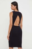 Сукня Morgan колір чорний mini облягаюча (3425950)