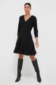 Сукня Morgan колір чорний mini розкльошена (3421800)