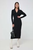 Сукня Karl Lagerfeld колір чорний midi облягаюча (3568492)