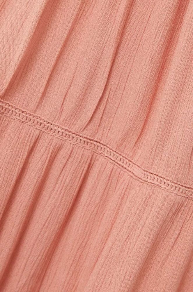 Сукня Superdry колір рожевий mini розкльошена фото 5
