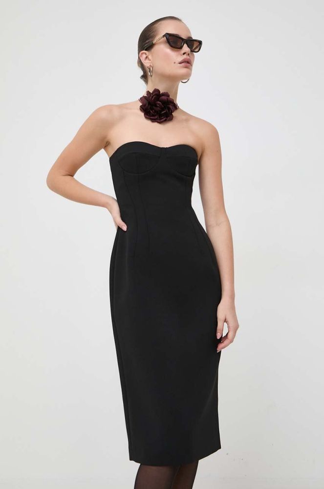 Сукня MAX&Co. x Anna Dello Russo колір чорний midi облягаюча