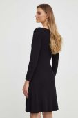 Сукня Morgan колір чорний mini розкльошена (3551438)