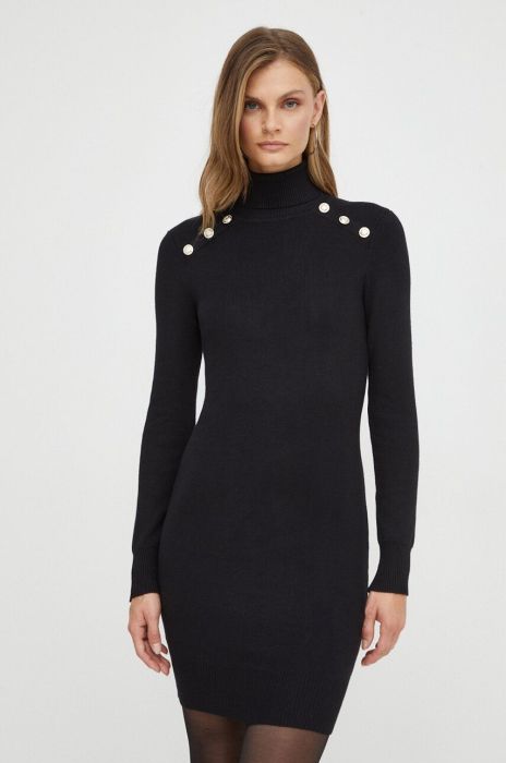 Сукня Morgan колір чорний mini облягаюча (3551444)