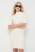 Сукня Morgan колір бежевий mini облягаюча (3681432)