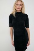 Сукня Morgan колір чорний mini облягаюча (3679191)