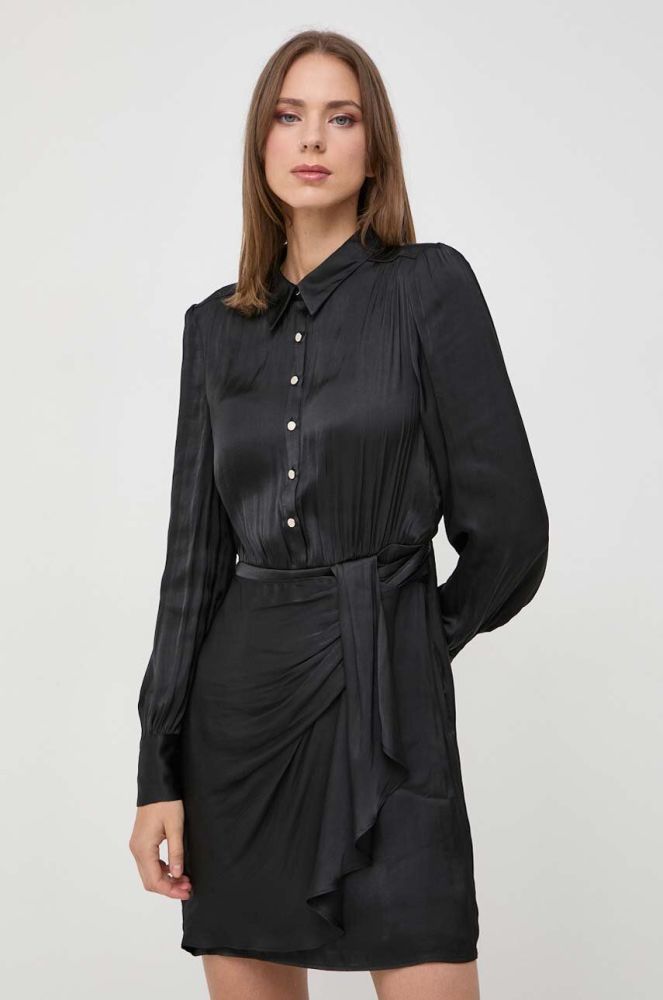 Сукня Morgan колір чорний mini пряма (3639280)