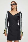 Сукня Stine Goya колір чорний mini облягаюча