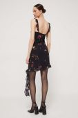 Сукня Rotate колір чорний mini пряма (3572247)