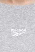 Бавовняна сукня Reebok колір сірий mini пряма