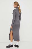 Сукня Gestuz колір сірий maxi облягаюча
