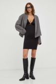 Сукня Gestuz колір чорний mini облягаюча (3538625)