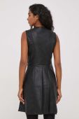 Сукня Artigli колір чорний mini розкльошена (3586252)