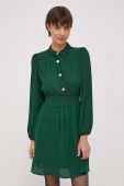 Сукня Artigli колір зелений mini розкльошена (3683924)