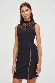 Сукня Morgan колір чорний mini облягаюча (3572256)