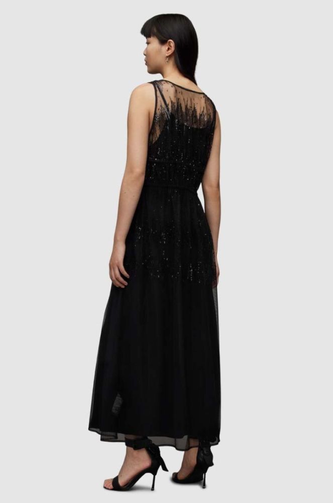 Сукня AllSaints WD367Y ROBYN EMB DRESS колір чорний maxi пряма фото 3