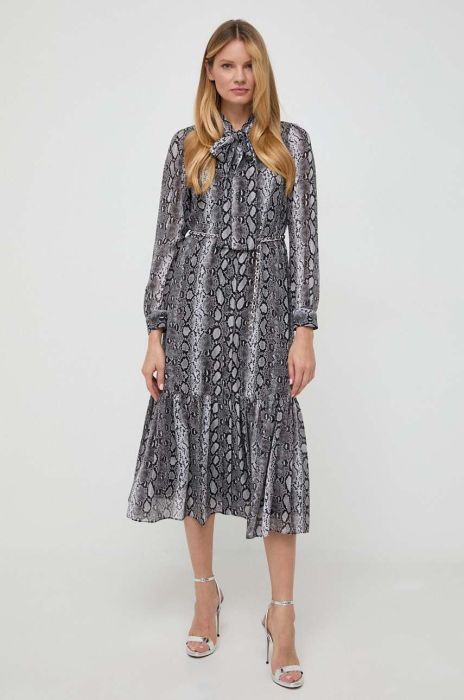 Сукня MICHAEL Michael Kors колір чорний midi розкльошена (3654029)