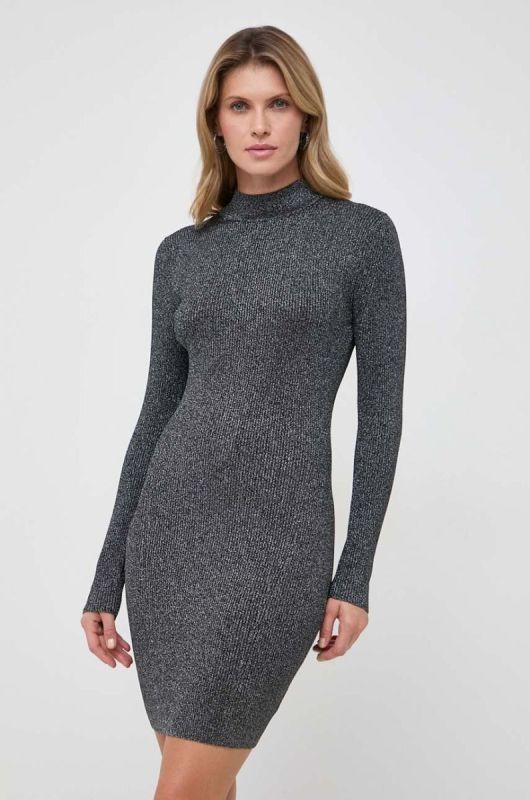 Сукня MICHAEL Michael Kors колір срібний mini облягаюча