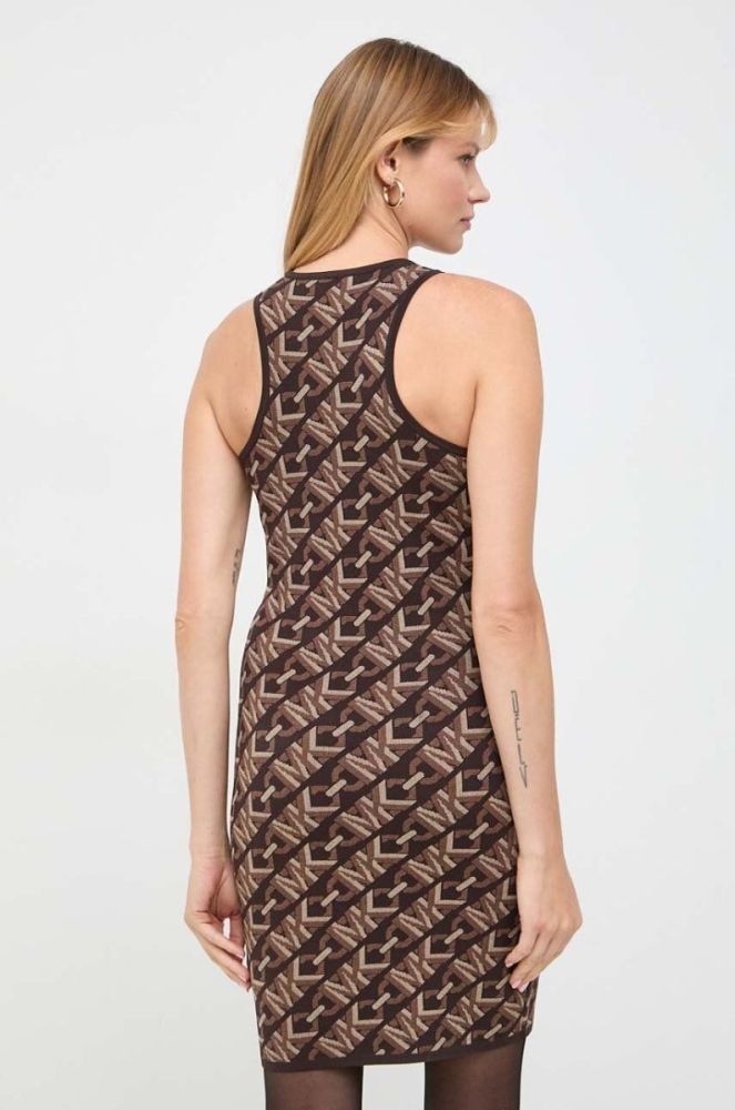 Сукня MICHAEL Michael Kors колір коричневий mini облягаюча (3654033) фото 3