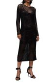 Сукня AllSaints Rosalie колір чорний midi пряма