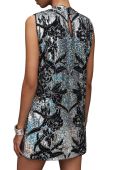 Сукня AllSaints Harper колір срібний mini пряма