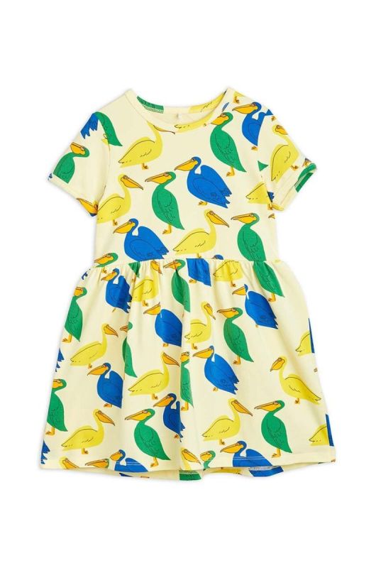 Дитяча сукня Mini Rodini колір жовтий mini розкльошена (3269258)