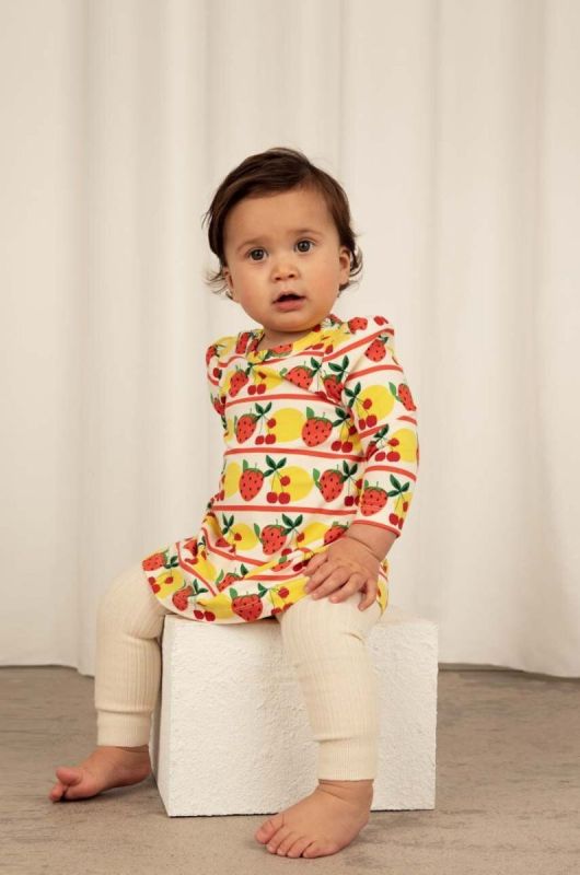 Дитяча сукня Mini Rodini колір жовтий mini розкльошена (3524306)