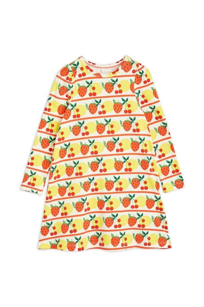 Дитяча сукня Mini Rodini колір жовтий mini розкльошена (3524306) фото 2