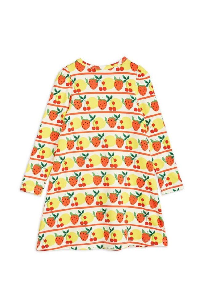 Дитяча сукня Mini Rodini колір жовтий mini розкльошена (3524306) фото 3