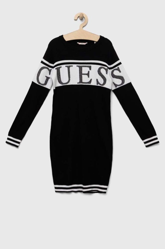 Дитяча сукня Guess колір чорний mini пряма (3330538)