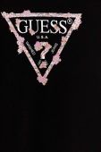 Дитяча бавовняна сукня Guess колір чорний midi пряма (3363293)
