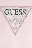 Дитяча бавовняна сукня Guess колір рожевий midi пряма (3363304)