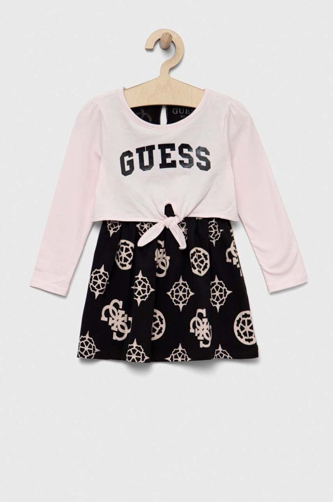 Дитяча сукня Guess колір рожевий mini розкльошена (3299536)