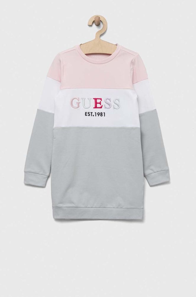 Дитяча сукня Guess колір рожевий mini пряма (3306132)