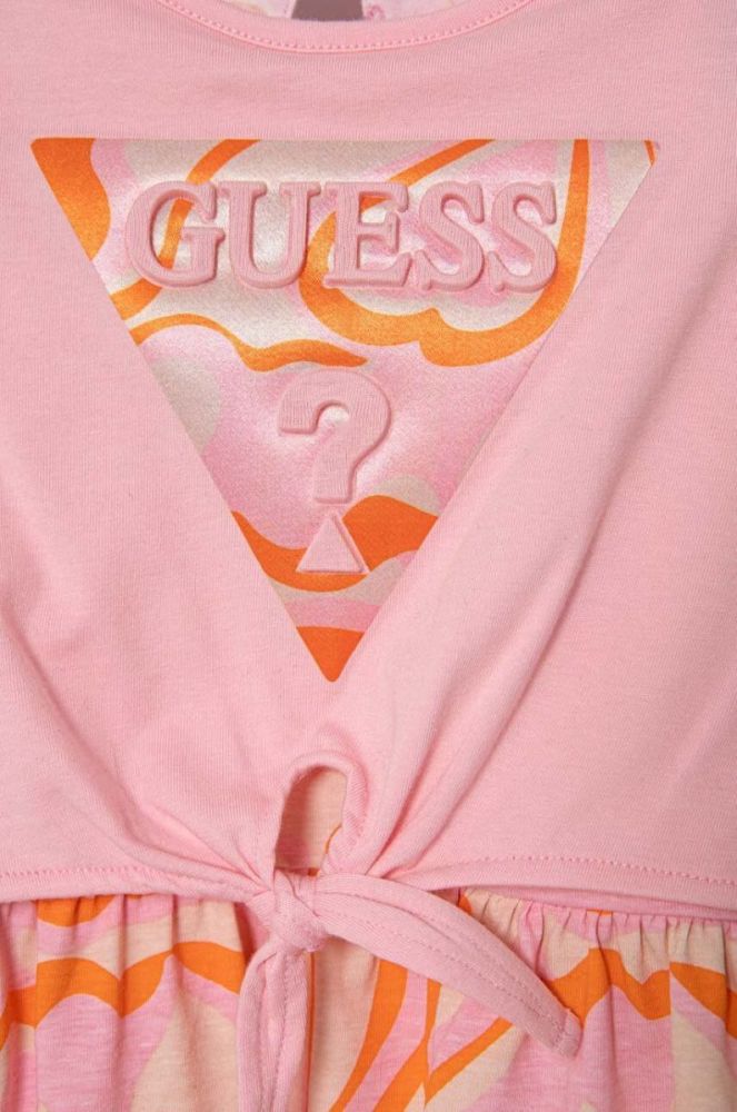 Дитяча сукня Guess колір рожевий mini розкльошена (3375383) фото 3