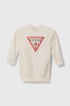 Дитяча бавовняна сукня Guess колір бежевий midi пряма (3363328)