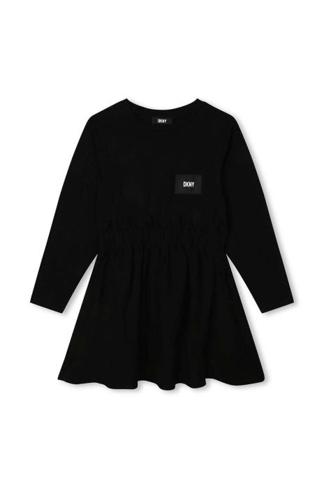 Дитяча сукня Dkny колір чорний mini розкльошена (3425992)