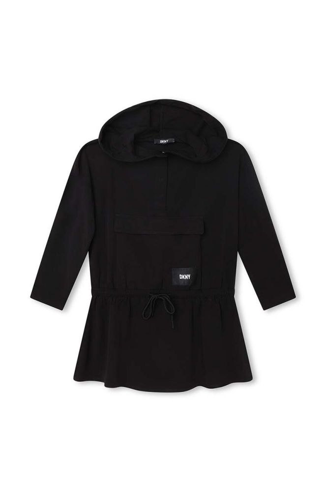 Дитяча сукня Dkny колір чорний mini розкльошена (3426001)
