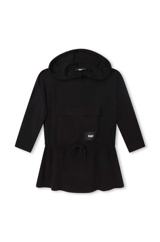 Дитяча сукня Dkny колір чорний mini розкльошена (3426001)