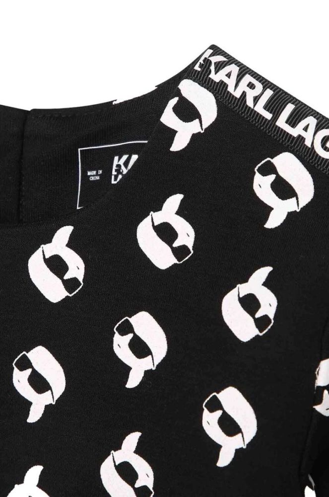 Сукня для немовлят Karl Lagerfeld колір чорний midi пряма (3459530) фото 3