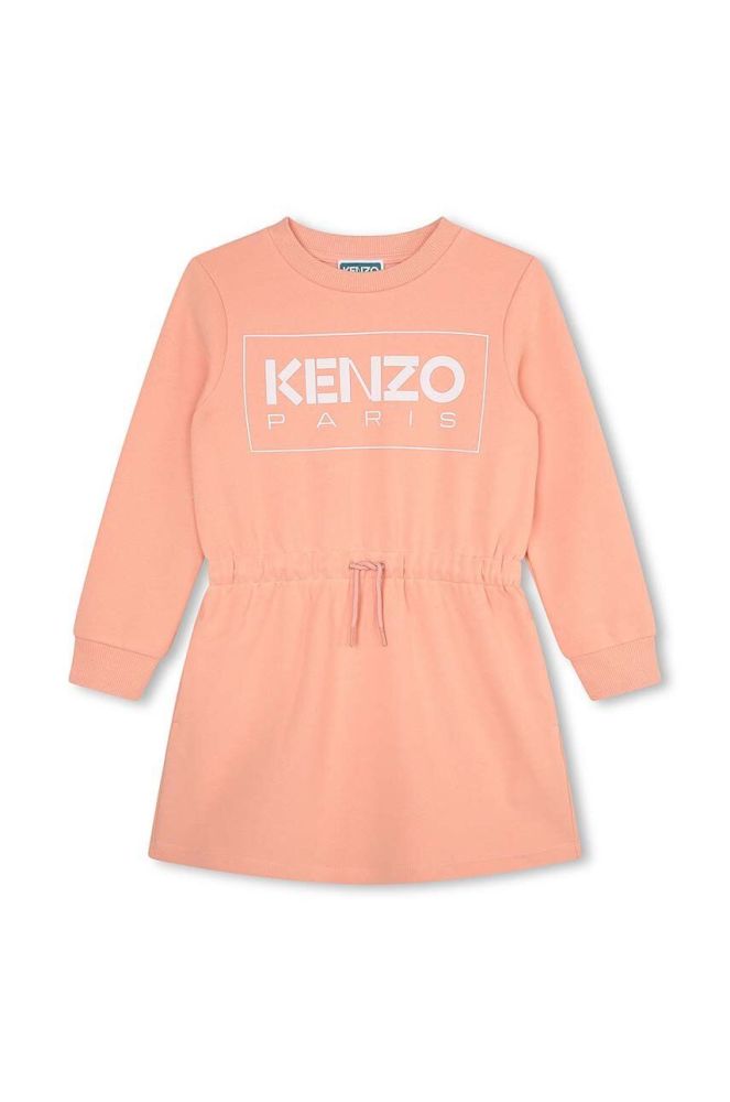 Дитяча сукня Kenzo Kids колір рожевий mini розкльошена