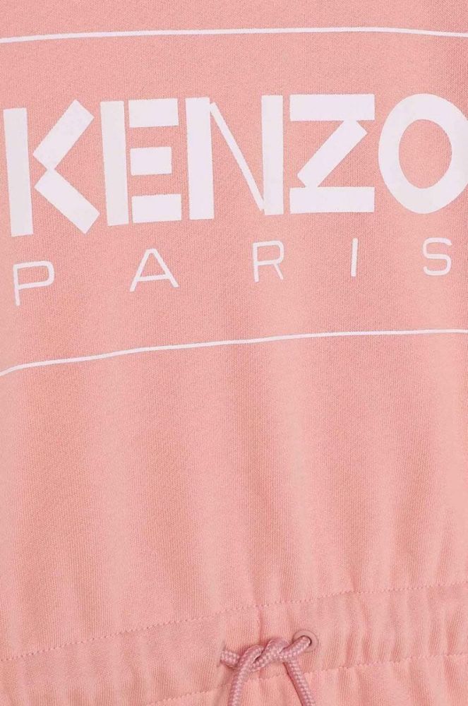 Дитяча сукня Kenzo Kids колір рожевий mini розкльошена фото 3