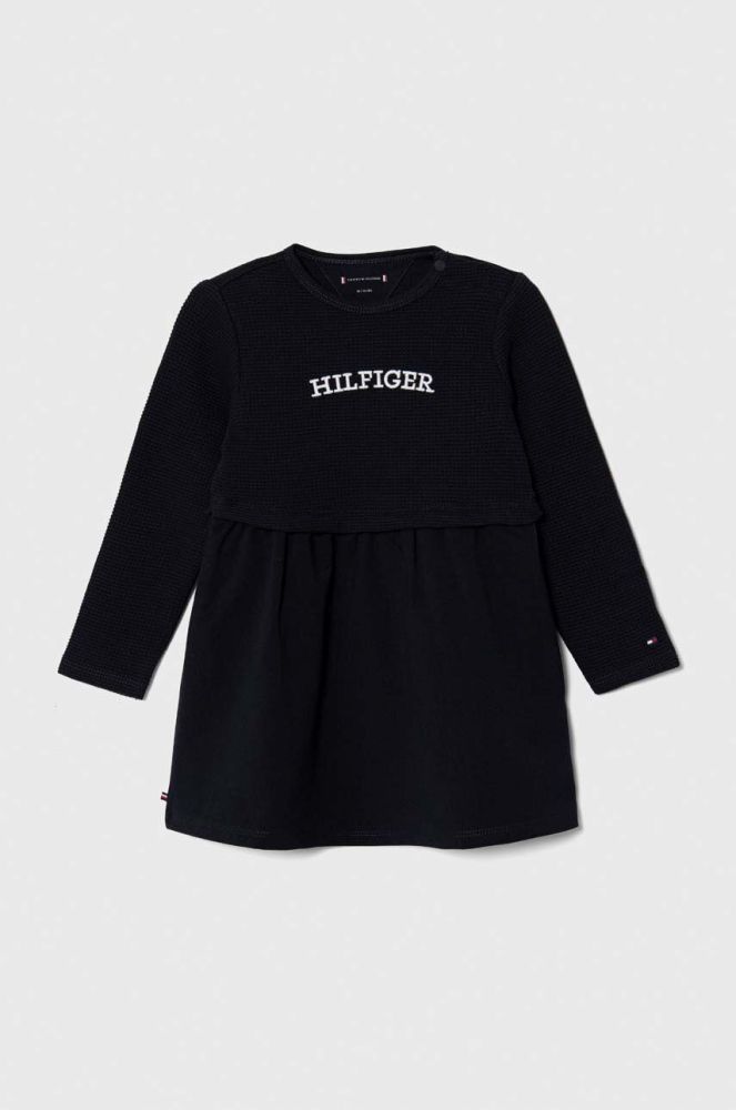 Дитяча сукня Tommy Hilfiger колір синій mini розкльошена (3373370)