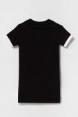 Дитяча бавовняна сукня adidas Originals колір чорний mini пряма