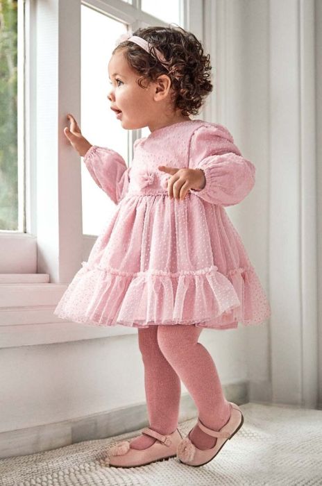 Сукня для немовлят Mayoral колір рожевий mini розкльошена (3443401)