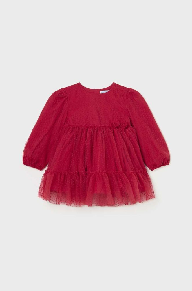 Сукня для немовлят Mayoral колір червоний mini розкльошена (3443414)