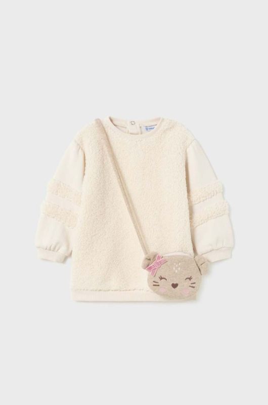 Сукня для немовлят Mayoral колір бежевий mini oversize (3443441) фото 2