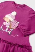 Сукня для немовлят Mayoral колір фіолетовий mini oversize (3431126)