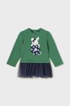 Сукня для немовлят Mayoral колір зелений mini розкльошена (3431176)